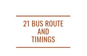 21 Bus Route