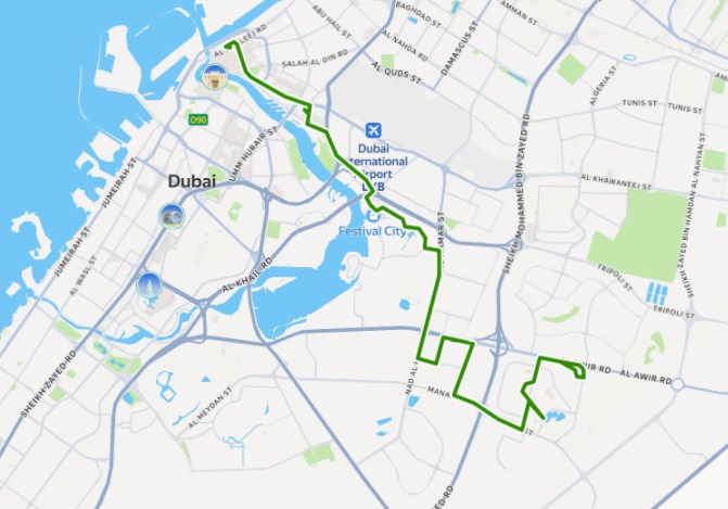 53 Bus Route