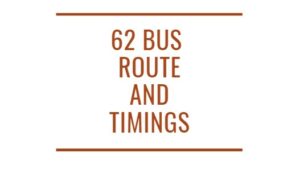 62 Bus Timings