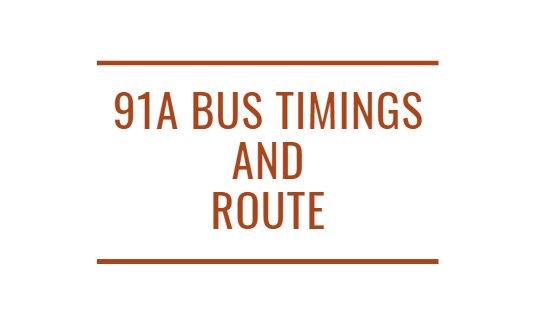 91A Bus Timings