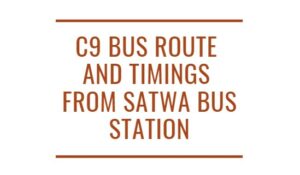 C9 Bus Route