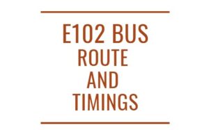 E102 Bus Timings