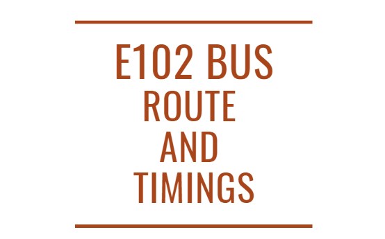 E102 Bus Timings