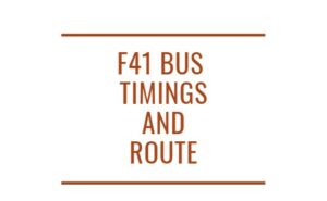 F41 Bus Timings