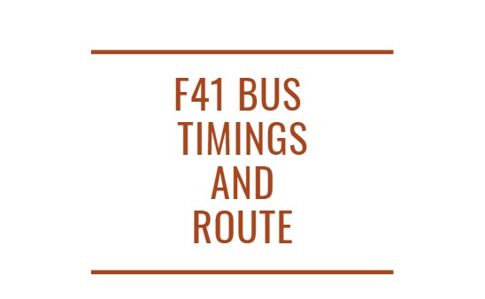 F41 Bus Timings