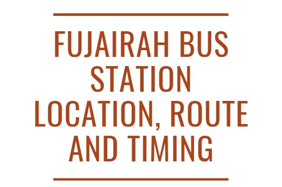 Fujairah Bus Station