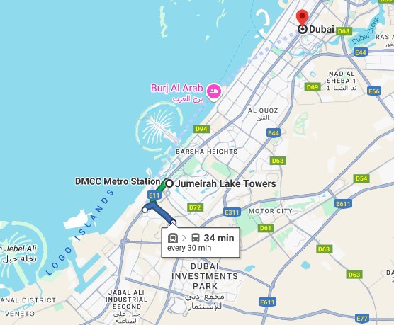 JLT Bus Route