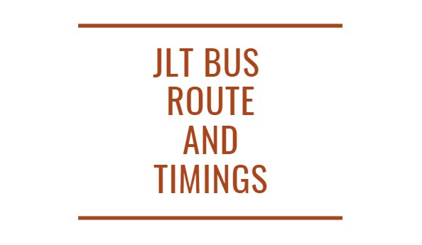 JLT Bus Timings