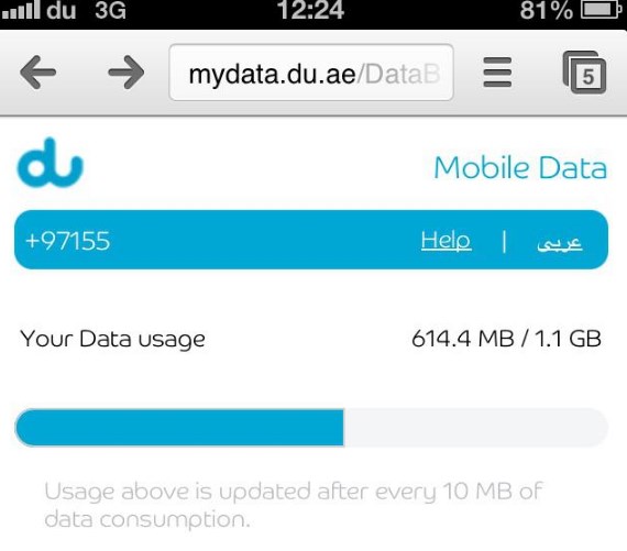 How to Check Your DU Remaining Data in the UAE